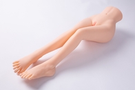 부드러운 TPE 백인 75 센티미터 반 본체 몸통 현실적 질 항문 성교 다리